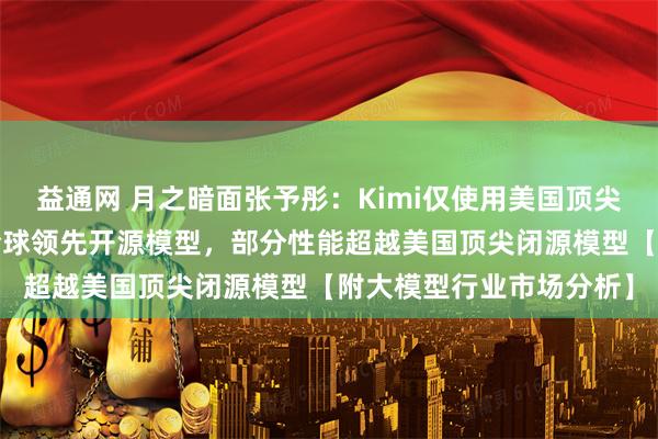 益通网 月之暗面张予彤：Kimi仅使用美国顶尖实验室1%资源开发出全球领先开源模型，部分性能超越美国顶尖闭源模型【附大模型行业市场分析】