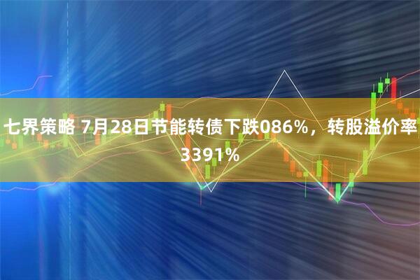 七界策略 7月28日节能转债下跌086%，转股溢价率3391%